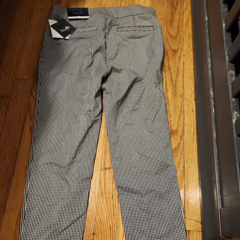 Gingham petite pants